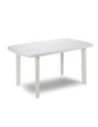 E3/75311 MESA OVALADA PARA EXTERIOR. COLOR: BLANCO 72x137x85cm IPAE PROGARDEN