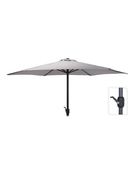 E3/81916 PARASOL Ø300cm ALTURA MAXIMA 3m  COLOR: GRIS CLARO