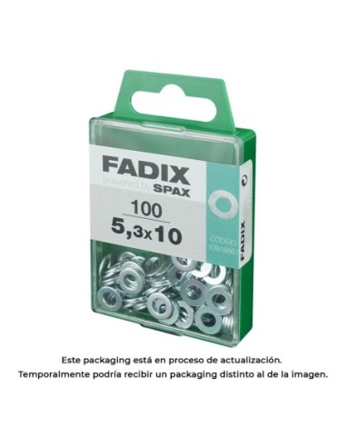 CAJA M 100 uds. ARANDELA PLANA CINC 53x10mm FADIX