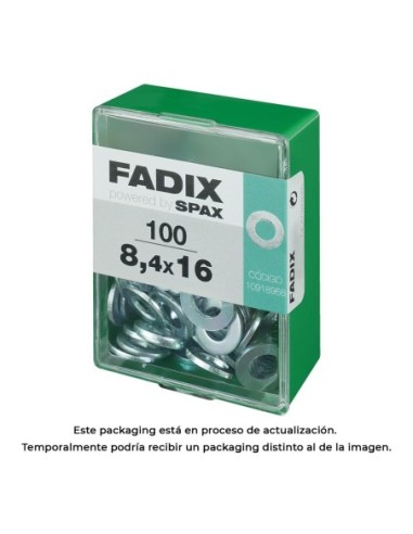 CAJA M 100 uds. ARANDELA PLANA CINC 84x16mm FADIX