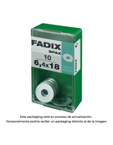 CAJA S 10 uds. ARANDELA PLANA ANCHA CINC 64x18mm FADIX