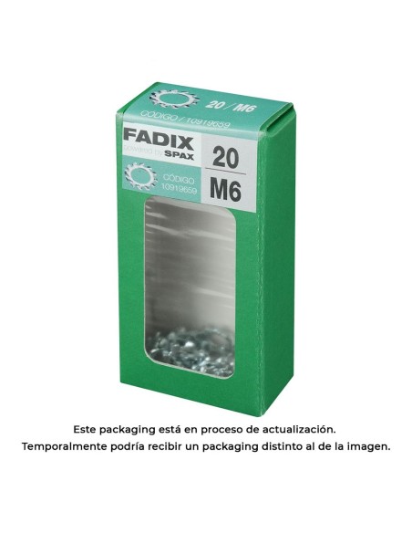 CAJA S 20 uds. ARANDELA DENTADA M 6 FADIX