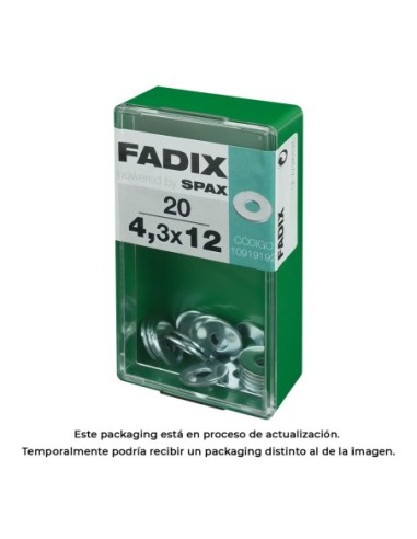 CAJA S 20 uds. ARANDELA PLANA ANCHA CINC 43x12mm FADIX