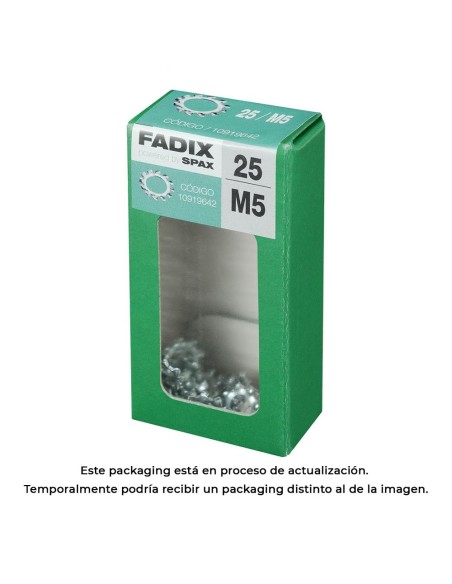 CAJA S 25 uds. ARANDELA DENTADA M 5 FADIX