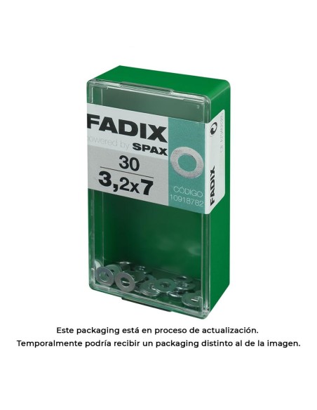 CAJA S 30 uds. ARANDELA PLANA CINC 32x7mm FADIX