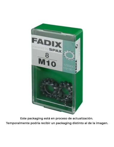 CAJA S 8 uds. ARANDELA DENTADA M10 FADIX