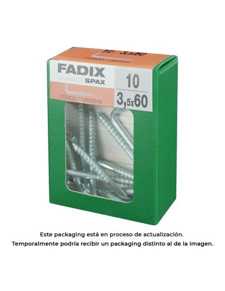 CAJA M 10 uds. ALCAYATA ROSCADA CINC 35x60mm FADIX