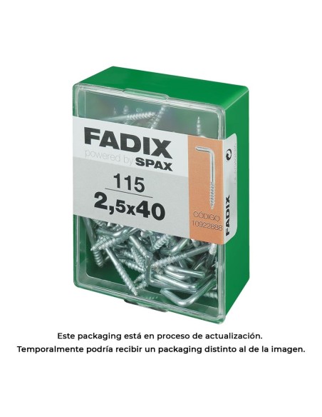 CAJA M 115 uds. ALCAYATA ROSCADA CINC 25x40mm FADIX