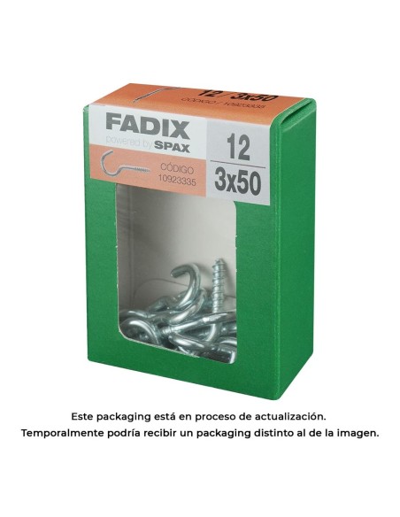 CAJA M 12 uds. HEMBRILLA ABIERTA CINC 30x50mm FADIX