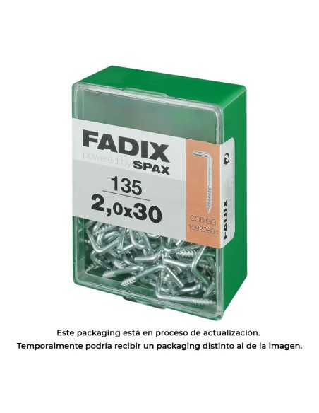 CAJA M 135 uds. ALCAYATA ROSCADA CINC 20x30mm FADIX