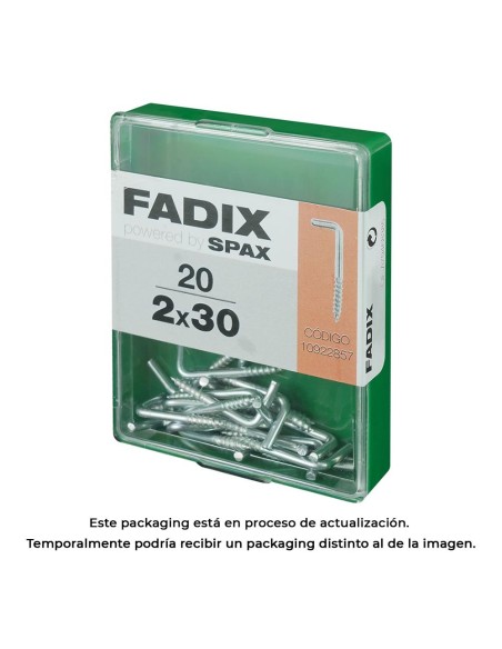 CAJA M 20 uds. ALCAYATA ROSCADA CINC 20x30mm FADIX