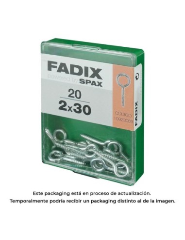 CAJA M 20 uds. HEMBRILLA CERRADA CINC 20x30mm FADIX