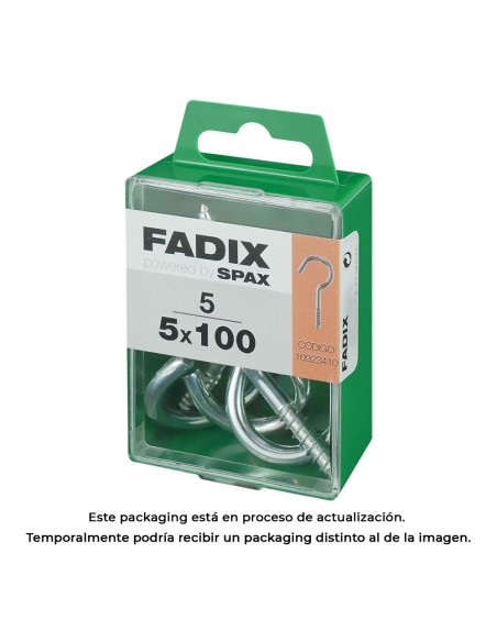 CAJA M 5 uds. HEMBRILLA ABIERTA CINC 50x100mm FADIX