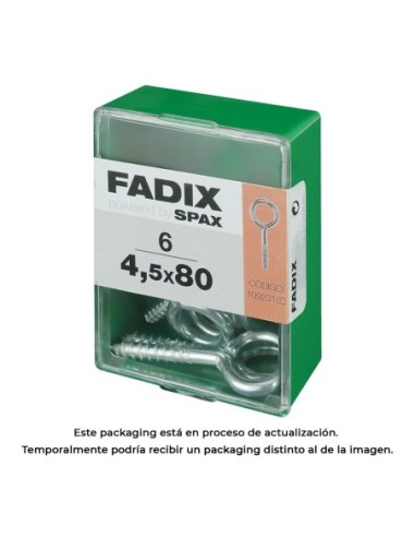 CAJA M 6 uds. HEMBRILLA CERRADA CINC 45x80mm FADIX