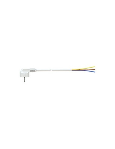 Cable con clavija Schuko 15m 3x1.5mm 48mm 16a 250v t/tl blanco. Solera