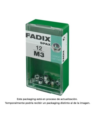 CAJA S 12 uds. TUERCA AUTOFREN. CINC M 3 FADIX