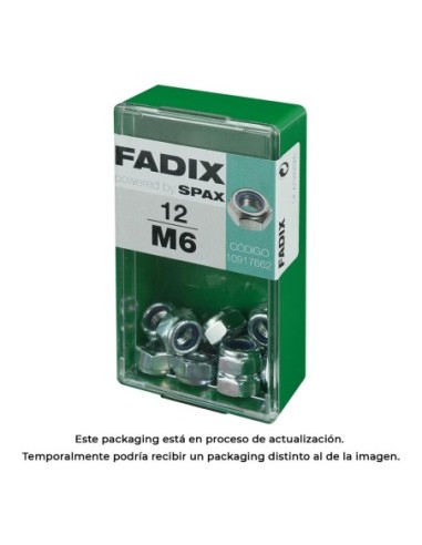 CAJA S 12 uds. TUERCA AUTOFREN. CINC M 6 FADIX