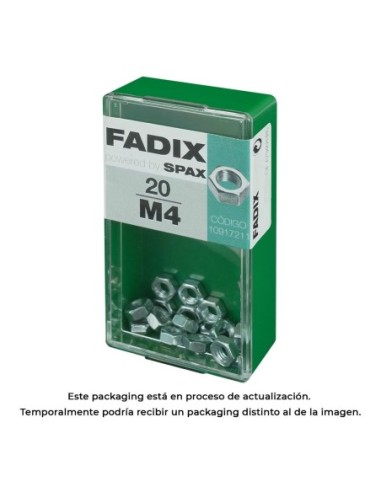 CAJA S 20 uds. TUERCA CINC M 4 FADIX