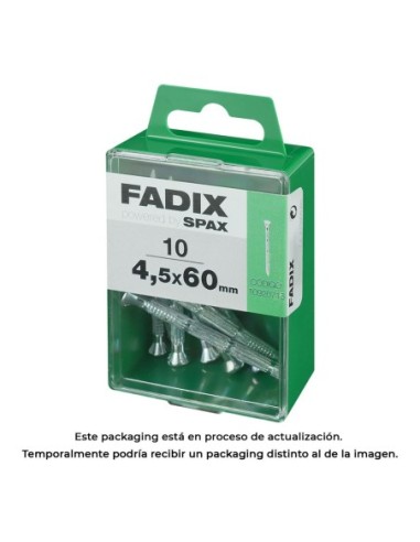 CAJA M 10 uds. CLAVO CP ESTRIADO ACERO 45x60mm FADIX