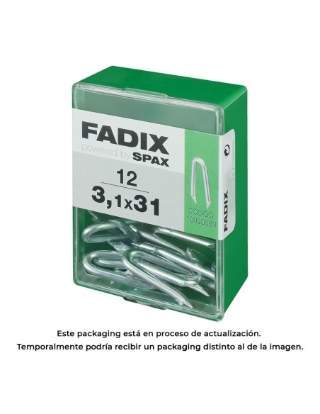 CAJA M 12 uds. GRAMPILLONES CINC 31x31mm FADIX