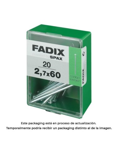 CAJA M 20 uds. CLAVO CP ACERO 27x 60mm FADIX