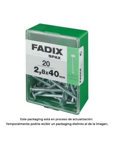 CAJA M 20 uds. CLAVO CP ANCHA ACERO 28x40mm FADIX