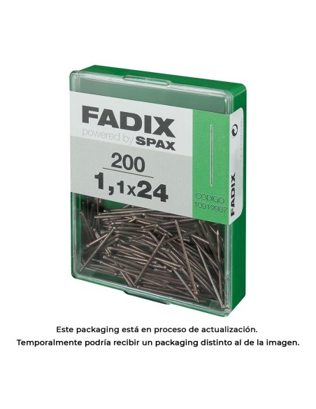 CAJA M 200 uds. CLAVO MOLDURA ACERO 11x24mm FADIX