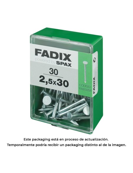 CAJA M 30 uds. CLAVO CP ANCHA ACERO 25x30mm FADIX