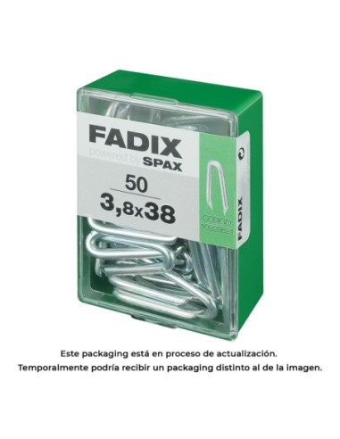 CAJA M 50 uds. GRAMPILLONES CINC 38x38mm FADIX