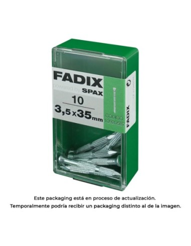 CAJA S 10 uds. CLAVO CP ESTRIADO ACERO 35x35mm FADIX