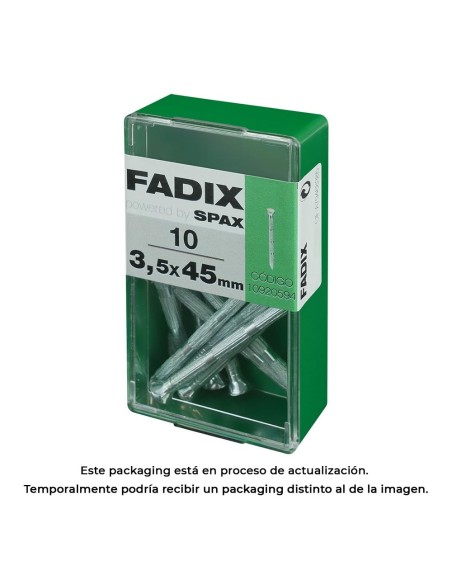 CAJA S 10 uds. CLAVO CP ESTRIADO ACERO 35x45mm FADIX