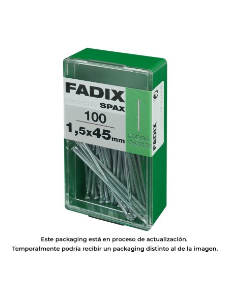 CAJA S 100 uds. CLAVO C.REDUCIDA ACERO 14x45mm FADIX