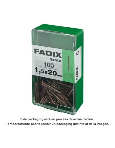 CAJA S 100 uds. CLAVO ACERO RODAPIE 15x20mm FADIX