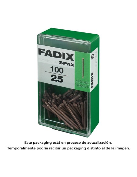 CAJA S 100 uds. CLAVO ACERO RODAPIE 15x25mm FADIX