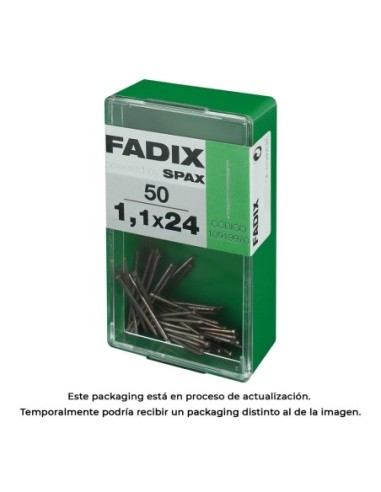 CAJA S 50 uds. CLAVO MOLDURA ACERO 11x24mm FADIX