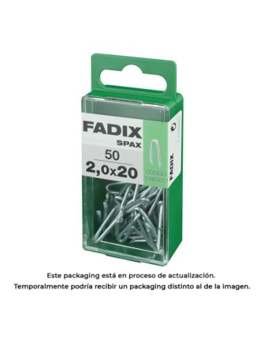 CAJA S 50 uds. GRAMPILLONES CINC 20x20mm FADIX