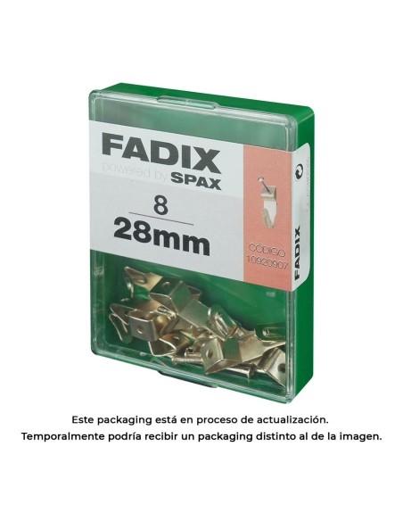 CAJA M 8 uds. CUELGACUADROS HANSAFIX 28mm FADIX