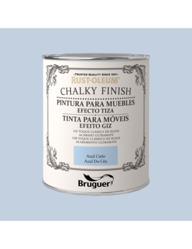 RUST-OLEUM CHALKY FINISH MUEBLES AZUL CIELO 0750l 5397549 BRUGUER