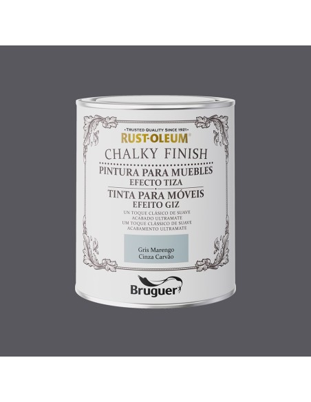 RUST-OLEUM CHALKY FINISH MUEBLES GRIS MARENGO 0750l 5733887 BRUGUER