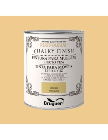 RUST-OLEUM CHALKY FINISH MUEBLES MOSTAZA 0750l 5397515 BRUGUER