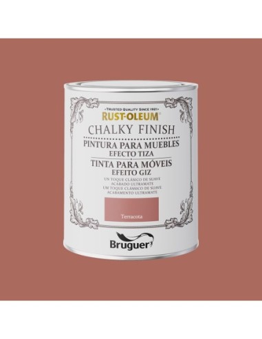 RUST-OLEUM CHALKY FINISH MUEBLE TERRACOTA 0750l 5733893  BRUGUER