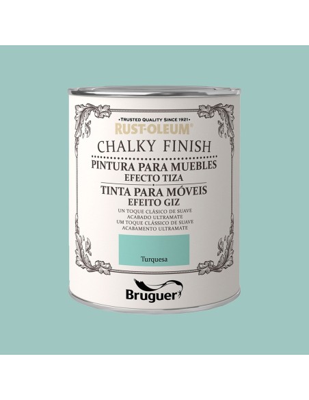 RUST-OLEUM CHALKY FINISH MUEBLES TURQUESA 0750l 5397560 BRUGUER