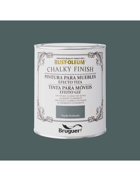 RUST-OLEUM CHALKY FINISH MUEBLES VERDE PROFUNDO0750l 5733890 BRUGUER