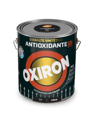 ESMALTE SINTÉTICO METÁLICO ANTIOXIDANTE OXIRON FORJA NEGRO 250ml TITAN 5809029