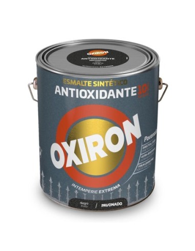 ESMALTE SINTÉTICO METÁLICO ANTIOXIDANTE OXIRON PAVONADO NEGRO 750ml TITAN 5809047