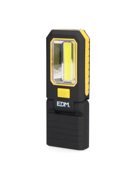 LINTERNA LED COB 3 LEDS XL DE 200lm. CON GANCHO E IMAN 3xAAA (PILAS INCLUIDAS) EDM