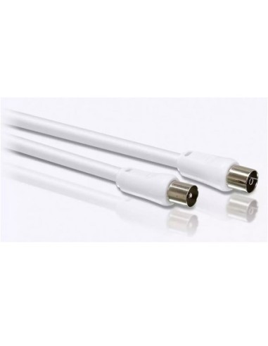 CABLE DE ANTENA TV COAXIAL TIPO PAL 15m SWV2516W/10 PHILIPS