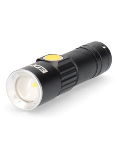 MINI LINTERNA CON ZOOM 1 LED 120lm 7500K RECARGABLE CON USB. EDM