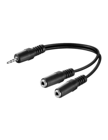 CABLE 20cm ADAPT. AUDIO 1m A 2H JACK 35  STEREO LOGILINK