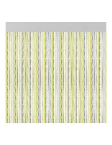 CORTINA DE PLÁSTICO PARA EXTERIOR DE PUERTAS MODELO BRESCIA COLOR AMARILLO 90x210cm M63166 ACUDAM